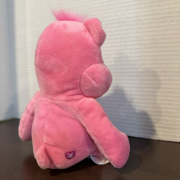 Care Bears Cheer Bear 9" Plush Stuffed Animal Pink Rainbow Basic Fun Toy - Picture 6 of 10